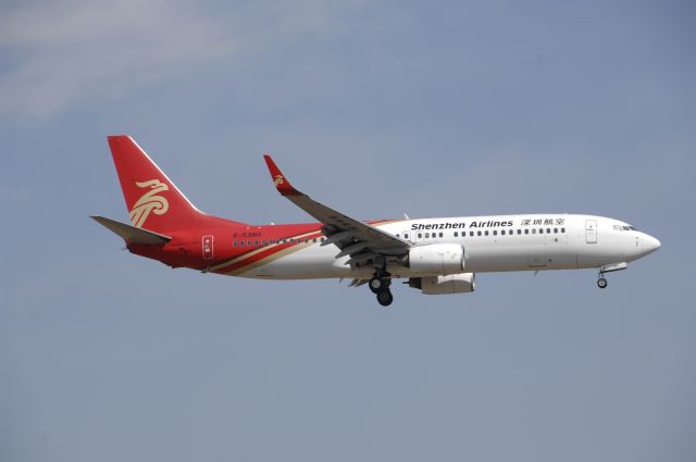 Boeing 737-800 (B-5380) - Final Approach to Narita Intl Airport R/W16L on 2011/3/11