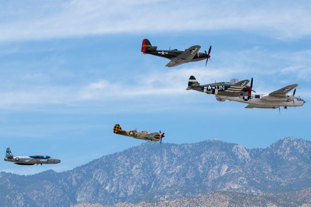 North American TB-25 Mitchell (VARIOUS) - Memorial flyby for LT. Bob Friend at the Palm Springs Air Museum