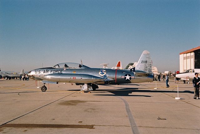 Lockheed T-33 Shooting Star (N99192) - Beautiful privately owned T-33 at the Edwards AFB Open House and Air Show 10-18-1997