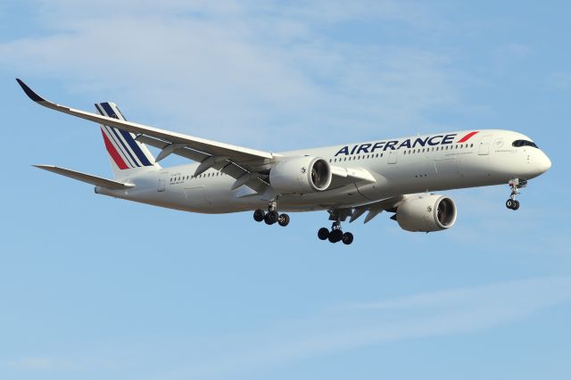 Airbus A350-900 (F-HTYC) - AFR 334 arriving from Paris Charles de Gaulle Airport