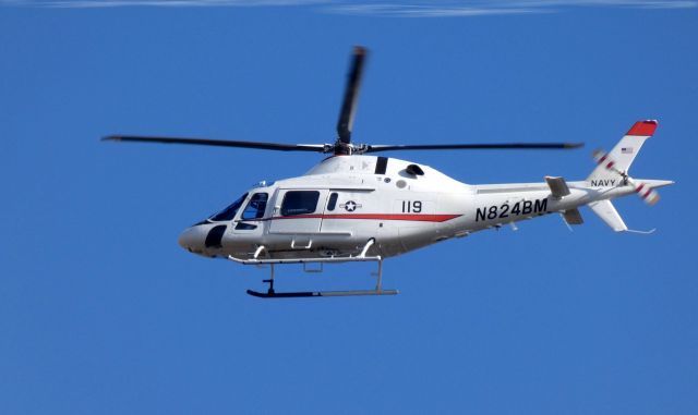 DENEL Koala (N824BM) - Making a low pass is this 2018 AgustaWestland AW119 MKII Experimental rotorcraft sporting a new livery in the Winter of 2020.