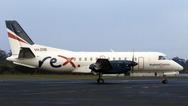 Saab 340 (VH-ZRB) - Regional Express SAAB 340B VH-ZRB (cn 389). Wynyard Airport, Tasmania Australia 10 May 2018.