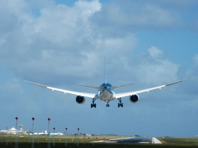 Boeing 787-8 (G-TUID) - Second from touchdown