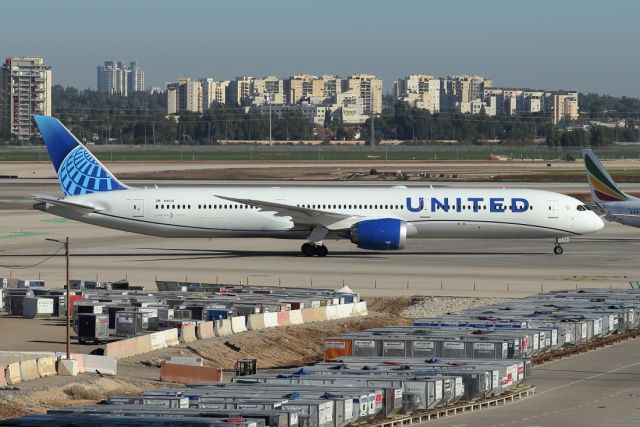 BOEING 787-10 Dreamliner (N14019) - 20/01/2023:br /Daily flight from Newark (EWR) arrived at the gate. First time in Israel for this new plane that first flown on 31/10/2022.