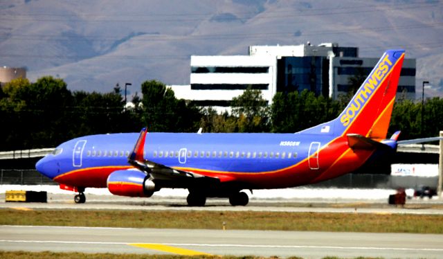 Boeing 737-700 (N380SW) - Take Off roll, 30R,  08-12-2014