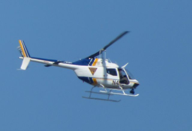 Bell JetRanger (N4NJ) - Making a pass over Monmouth County NJ is a NJ State Trooper Bell JetRanger Kiowa OH-58A Rotorcraft in the Summer of 2016.