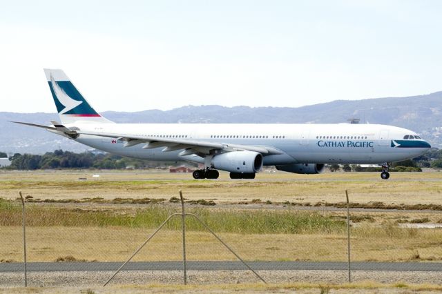 Airbus A330-300 (B-LAK) - On taxi-way heading for take off on runway 05, for flight home to Hong Kong via Melbourne. Friday 19th April 2013.