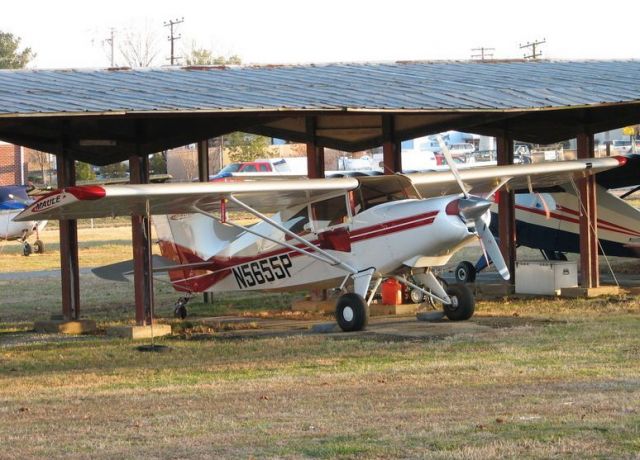 N5655P — - Parked in one of the open Hangars at LEE