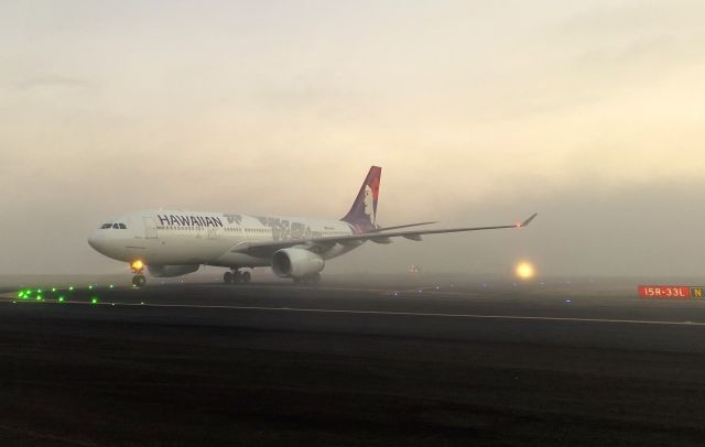 Airbus A330-200 — - Fog