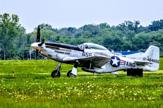 North American P-51 Mustang (NL551CF) - The Collings Foundation’s dual-control North American TF-51D Mustang “Toulouse Nuts” taxiing during the Wings Of Freedom Tour at the Dayton Wright Brothers Airport (KMGY) 2017