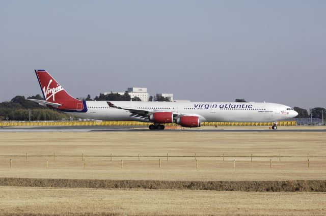 Airbus A340-600 (G-VSSH) - Departure at NRT Airport Runway 16R on 2011/12/29