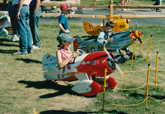 — — - Future pilot in training. Next step solo. Then fly to the EAA Fly-In