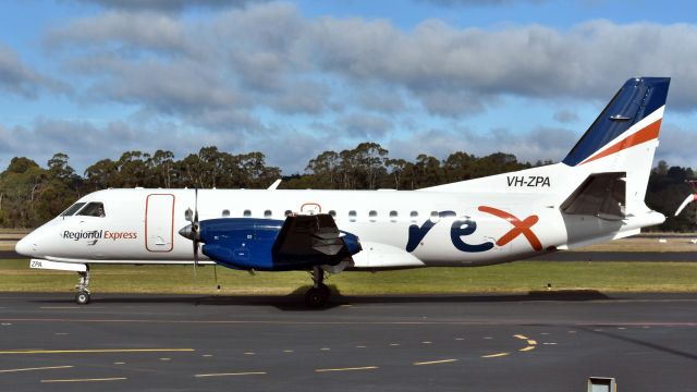 Saab 340 (VH-ZPA) - Regional Express SAAB 340B VH-ZPA (cn 410). Wynyard Tasmania Australia. 9 August 2019.