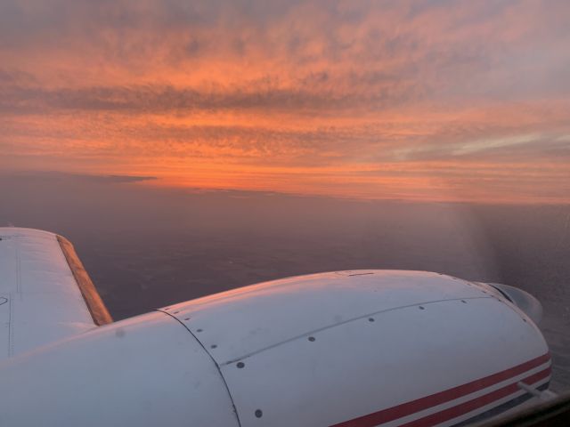 Piper Apache (N7812M) - Finishing MEI training at sunset.