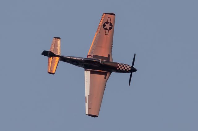 North American P-51 Mustang (N51ZW) - sunset flight