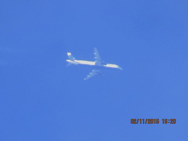 Airbus A320 (N655JB) - Jet Blue Airlines flight 620 from SAN to BOS over Southeastern Kansas at 35,000 feet.