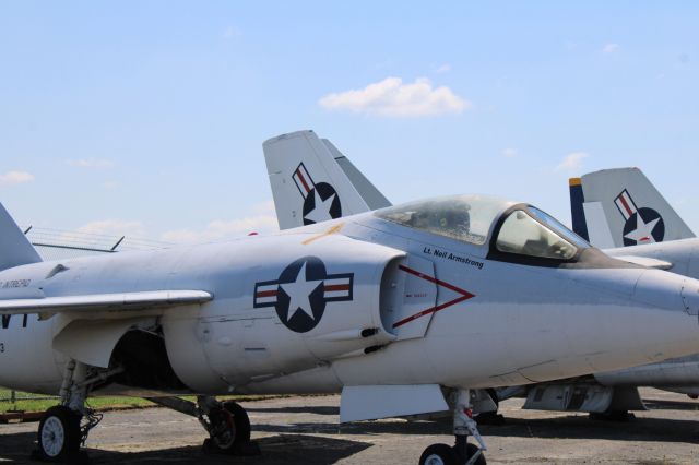 — — - Aircraft parked at MAPS air museum, Dedicatedbr / to Lt. Neil Armstrong