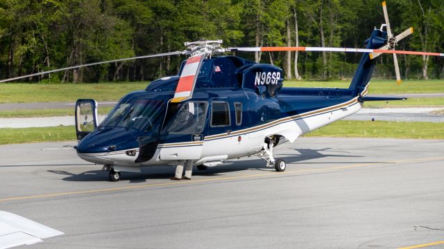 Sikorsky S-76 (N96SP) - N96SP ready to be refueled on the apron taxiway at College Park Airport 