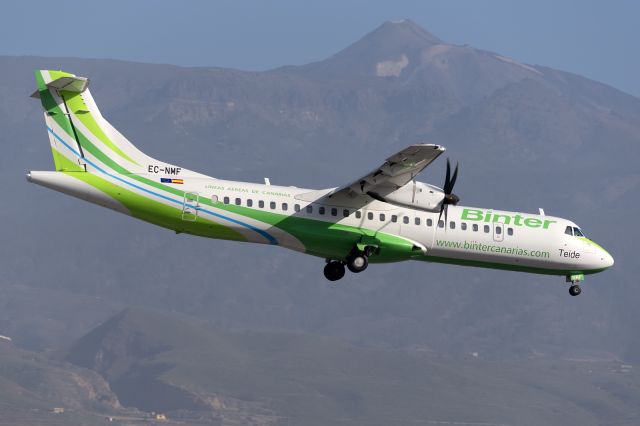 Aerospatiale ATR-72-600 (EC-NMF) - Tenerife Surbr /03 april, 2021br /br /The old Teide, with the new Teide