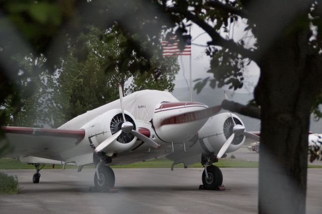 Beechcraft 18 (N50WA) - Beech 18 outside the worldwide warbirds hangar at Russ McDonald Field 