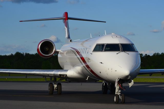 Canadair Regional Jet CRJ-700 (N520JG) - JOE GIBBS RACING INC, first of two CRJ7s received to replace the SAAB 2000s at KJQF - 4/23/16