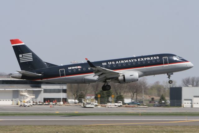 Embraer 170/175 (N819MD) - April 22, 2008 - arrived Syracuse 