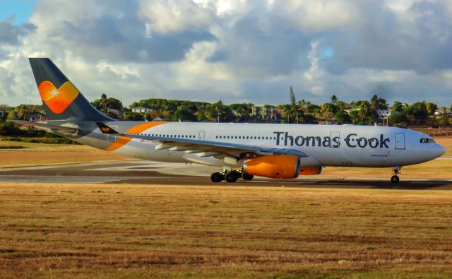 Airbus A330-200 (G-TCXB) - TCX3721 from Barbados to London Gatwick commencing takeoff roll on runway 09