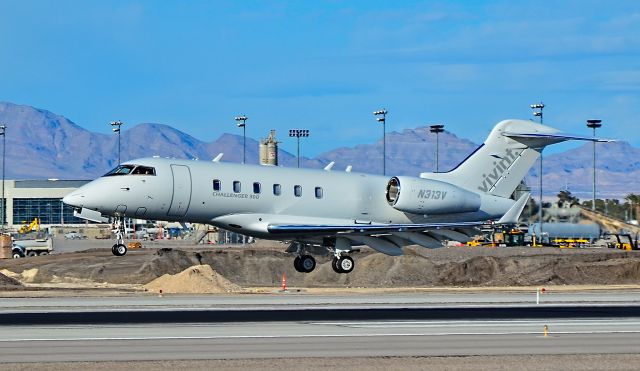 Bombardier Challenger 300 (N313V) - N313V 2012 BOMBARDIER  BD-100-1A10 s/n 20365 Challenger 300 - Las Vegas - McCarran International Airport (LAS / KLAS)br /USA - Nevada February 27, 2015br /Photo: Tomás Del Coro