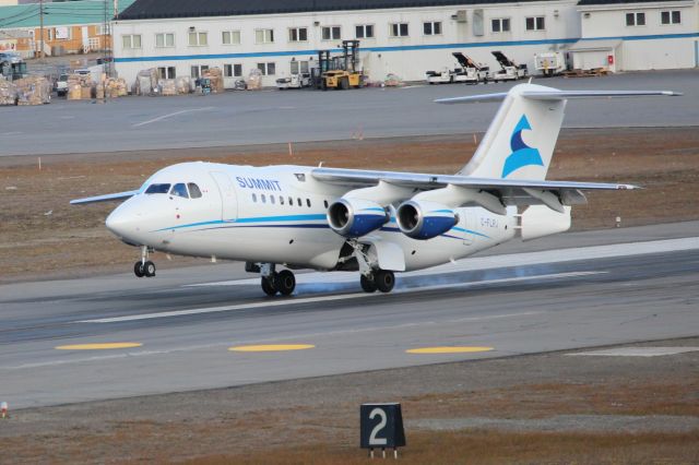 Avro Avroliner (RJ-85) (C-FLRJ) - RJ85 Landing in YFB