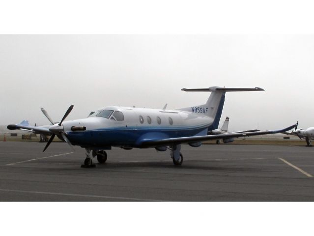 Pilatus PC-12 (N959AF) - At Nantucket.