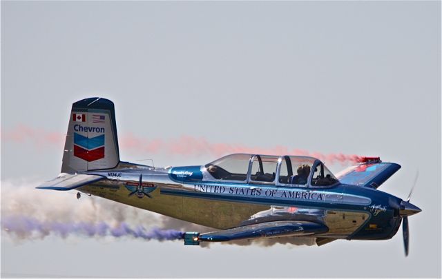 N134JC — - T-34, MENTOR, Julie Clark @ Alliance Fort Worth Air Show 2009