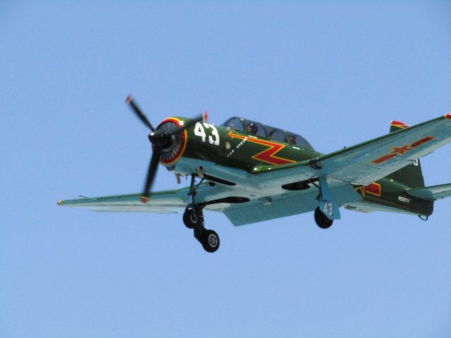 NANCHANG PT-6 (N556TR) - 1968 Nanchang CJ-6A landing after aerobatic display, Fullerton Airport Day 5.13.2017