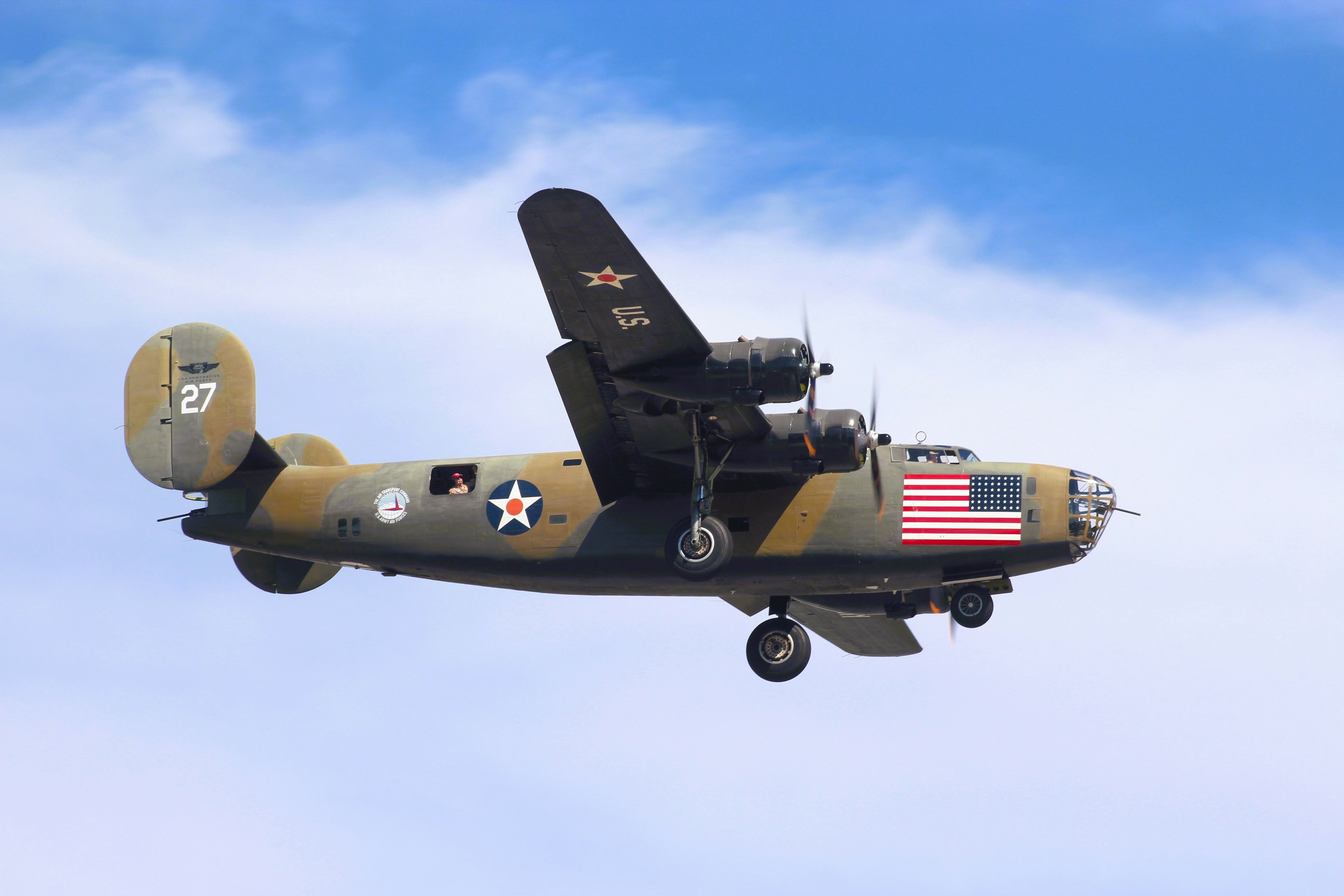 Consolidated B-24 Liberator (N24927) - Commemorative Air Force's Diamond Lil B-24 Liberator on the final at Appleton International during AirVenture 2022.  Appleton is less than 20 miles north of Wittman Field Oshkosh