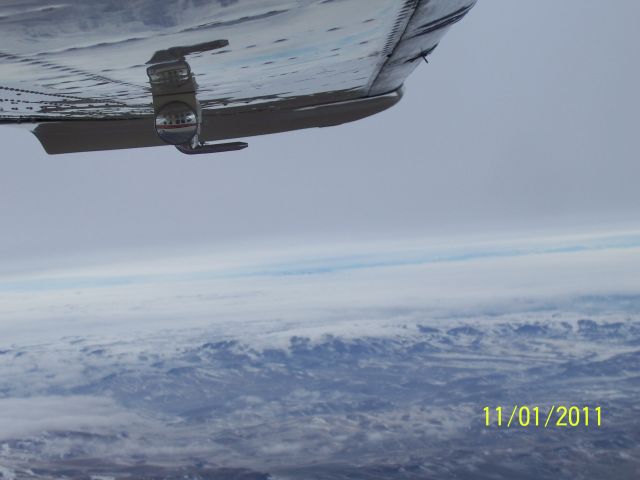 Cessna P210 Pressurized Centurion (N731PJ) - After clearing ice south of Boise