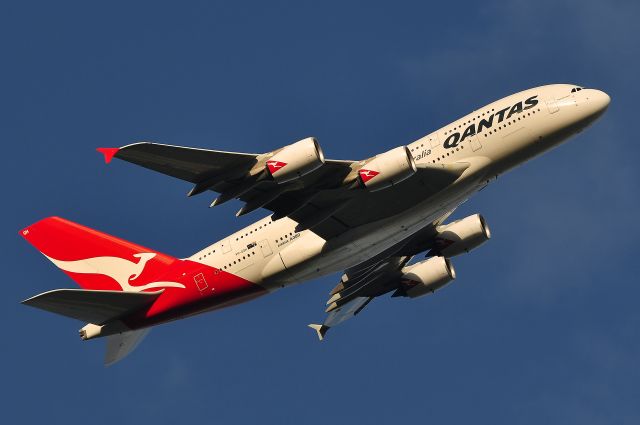 Airbus A380-800 (VH-OQH) - QANTAS VH-OQH Reginald Ansett A380-842<br><br>Manage to capture on my way home with crappy weather and cloudy raining skies all day. The sun and clouds decided on being really nice to me with VH-OQH seen here having just departed from Melbourne runway 16 as flight QF9 to London via Singapore. Talk about great timing!<br><br>Airline: QANTAS<br>Registration: VH-OQH<br>Type: Airbus A380-842<br>Construction Number (MSN): 050<br>First Flight: 28/08/2009