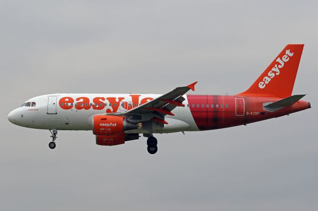 Airbus A319 (G-EZBF) - "Tartan" livery