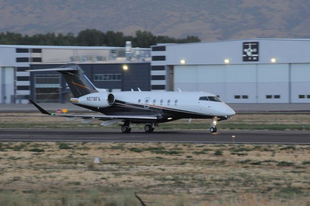 Canadair Challenger 350 (N578FX) - Flex jet departing early. This spotting trip was early that tower had not yet opened and there was scattered rain around the airport. br /Best viewed in full! 