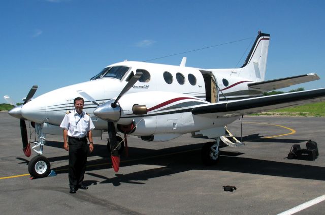 Beechcraft King Air 90 (ZS-OAE) - At the Orpapa Diamond mine, Botswana