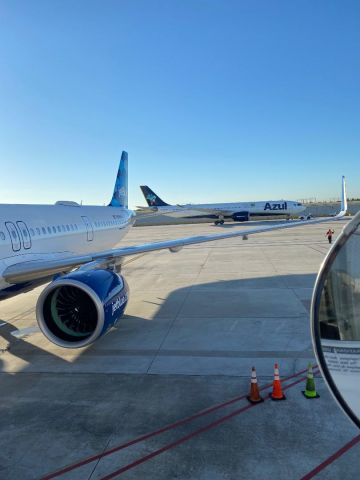 PR-ANY — - 2 of David Neelman's airlines cross paths in T4 @ FLL PR-ANY being towed to the hardstand before operating AD8705 FLL-VCP