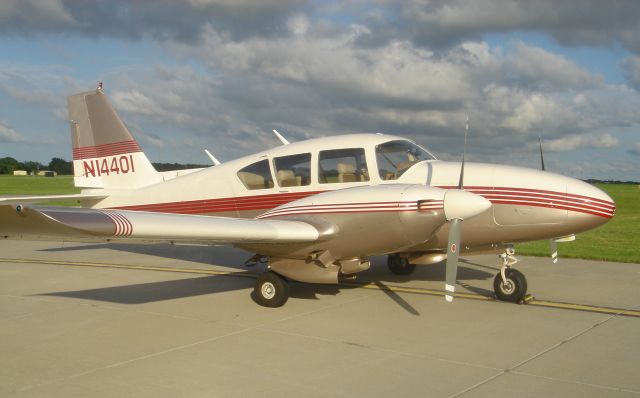 Piper Aztec (N14401) - 1967 Piper Aztec C - Serial Number 27-3722    1967 PIPER AZTEC N14401, 9450 TTAF, 846/800 SMOH, IFR, new paint 2000, new interior 2006, updated panel. $110,000. KS/(316) 737-9212. http://tappix.com/809636    This is a IFR Certified Aztec C that has been very nicely updated. Recent paint, new interior and a instrument panel that works and looks great. The panel mounted Garmin GPSmap 496 provides awesome situational awareness during IFR with its large color moving map that can also display XM Weather products like Nexrad radar, METARs, TAFs, Winds Aloft, and more. The GPSmap 496 also provides Terrain Alerts. With the Sigtronics RES401 Music Switcher XM Radio is played over the intercom and is automaticaly muted for radio and intercom communications. This is a very classy looking airplane with nothing left to do except to enjoy flying it.     Flight Rules IFR   Number Of Seats 6     Airframe:   Full complete history and detailed maintenance records with reciepts     Inspection Status:   Annual Jan. 22, 2008   Pitot Static System April 30, 2008   Altimeter April 30, 2008   Transponder April 30, 2008   ELT Jan. 22, 2008      Location Wichita, Kansas  CONTACT  Airways LLC  316-737-9212 (phone)
