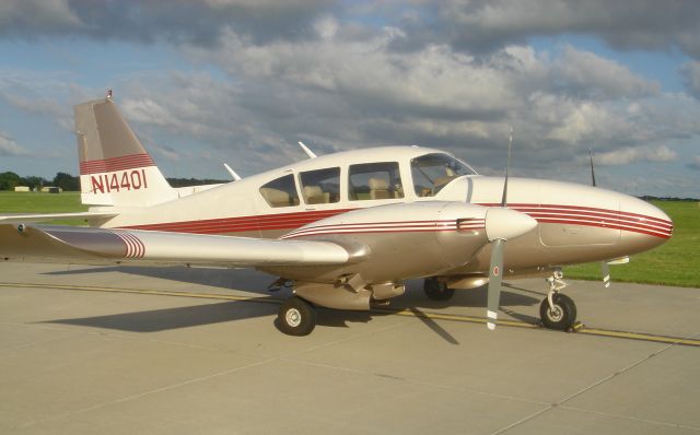 Piper Aztec (N14401) - 1967 Piper Aztec C - Serial Number 27-3722    1967 PIPER AZTEC N14401, 9450 TTAF, 846/800 SMOH, IFR, new paint 2000, new interior 2006, updated panel. $110,000. KS/(316) 737-9212. http://tappix.com/809636    This is a IFR Certified Aztec C that has been very nicely updated. Recent paint, new interior and a instrument panel that works and looks great. The panel mounted Garmin GPSmap 496 provides awesome situational awareness during IFR with its large color moving map that can also display XM Weather products like Nexrad radar, METARs, TAFs, Winds Aloft, and more. The GPSmap 496 also provides Terrain Alerts. With the Sigtronics RES401 Music Switcher XM Radio is played over the intercom and is automaticaly muted for radio and intercom communications. This is a very classy looking airplane with nothing left to do except to enjoy flying it.     Flight Rules IFR   Number Of Seats 6     Airframe:   Full complete history and detailed maintenance records with reciepts     Inspection Status:   Annual Jan. 22, 2008   Pitot Static System April 30, 2008   Altimeter April 30, 2008   Transponder April 30, 2008   ELT Jan. 22, 2008      Location Wichita, Kansas  CONTACT  Airways LLC  316-737-9212 (phone)