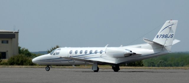 Cessna Citation V (N796JS) - Taxiing to parking is this 2008 Cessna 560 Citation Encore in the Spring of 2023.