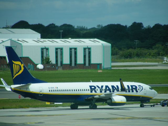 Boeing 737-800 (EI-DPX) - EI-DPX BOEING 737-8ASWL SEEN HERE 23-07-2011 ARR DUBLIN BEEN TOWED TO HGR