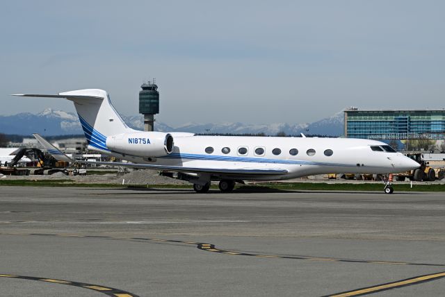 Gulfstream Aerospace Gulfstream G650 (N1875A) - Operated by Prudential Insurance. 1875 is the year Prodential established.