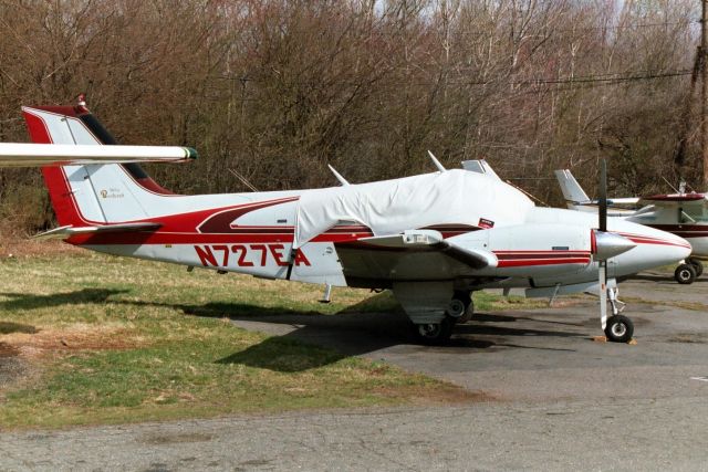 Beechcraft 55 Baron (N727EA) - Seen here on 14-Apr-02.