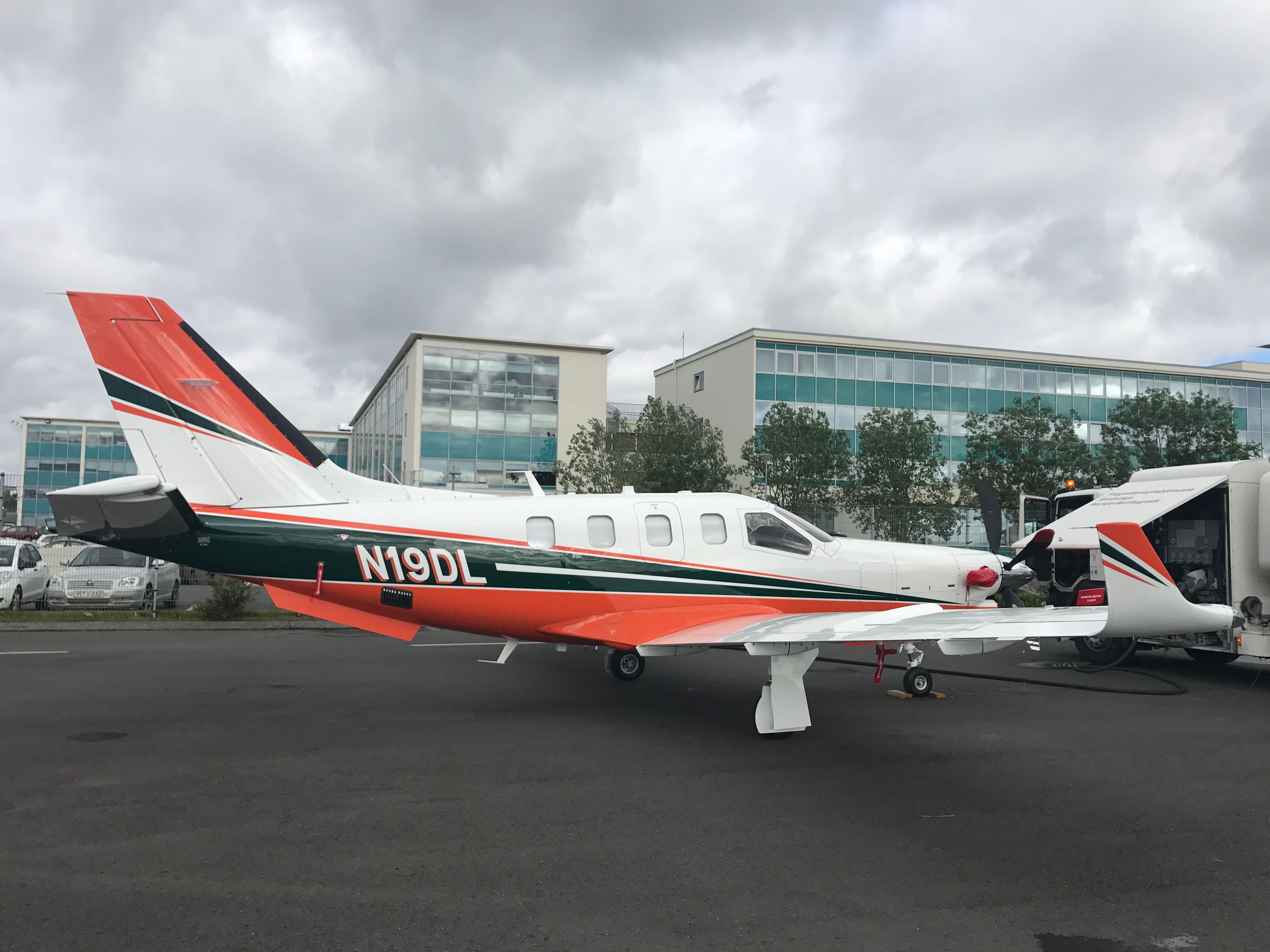 Socata TBM-850 (N19DL) - TBM 910 during ferry from france to the USA