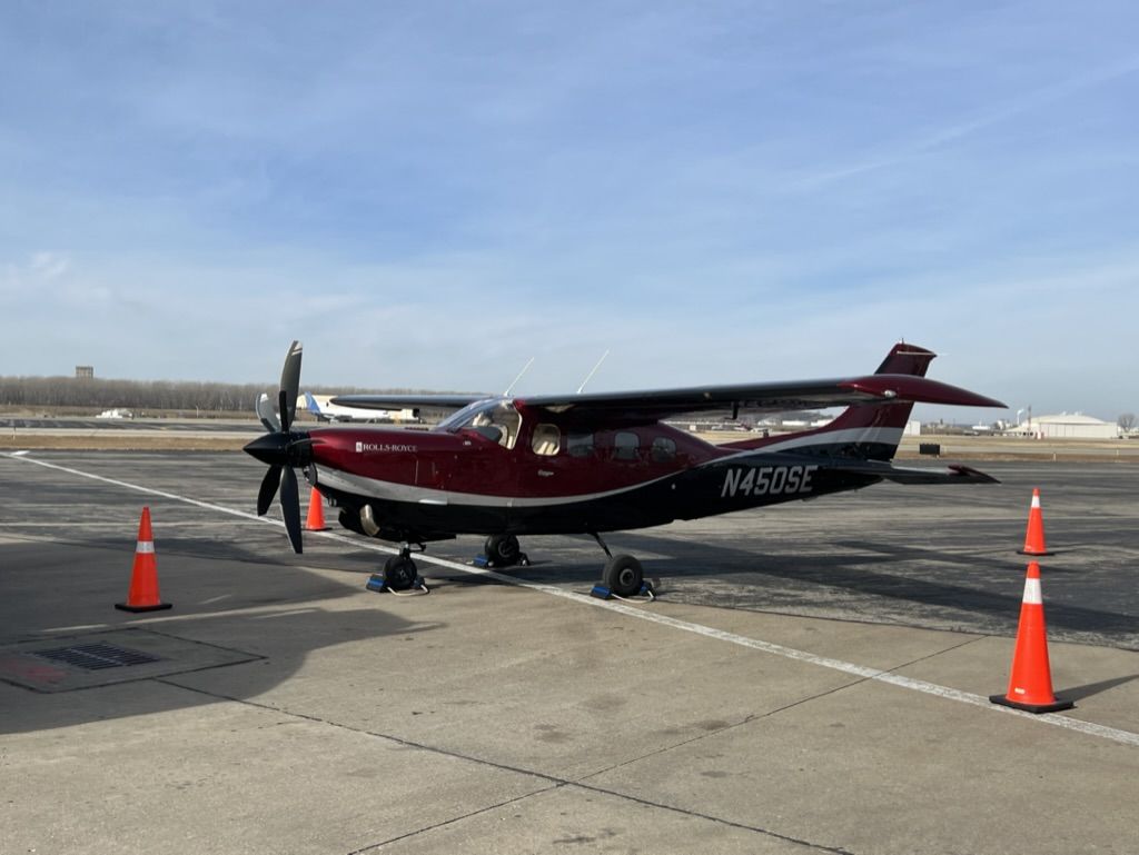Cessna P210 (turbine) (N450SE) - Flew to Kansas City for Barbeque