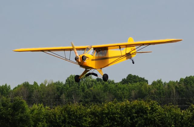 NC16745 — - Taylor J-2 Cub with single blade prop.