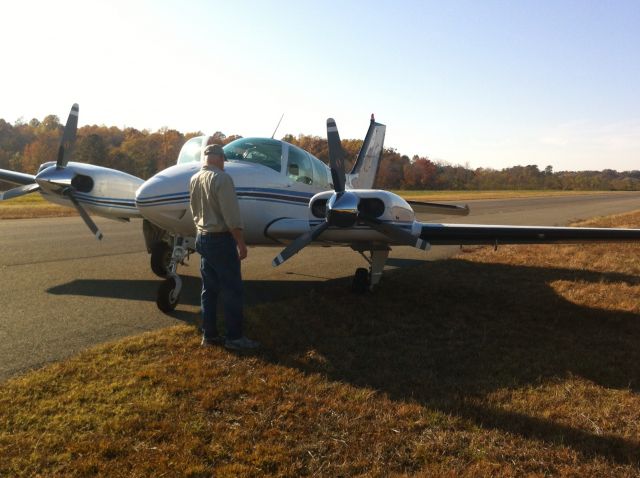 Beechcraft 55 Baron — - PIC wasn't in command of anything, walked away from plane and assumed the airport would take care of the plane, he stated "this happens all the time, 2 time in past three weeks!"