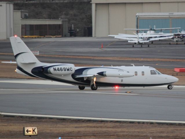 IAI 1124 Westwind (N469WC) - Taxiing to 20L at PDK on 02/16/2011.